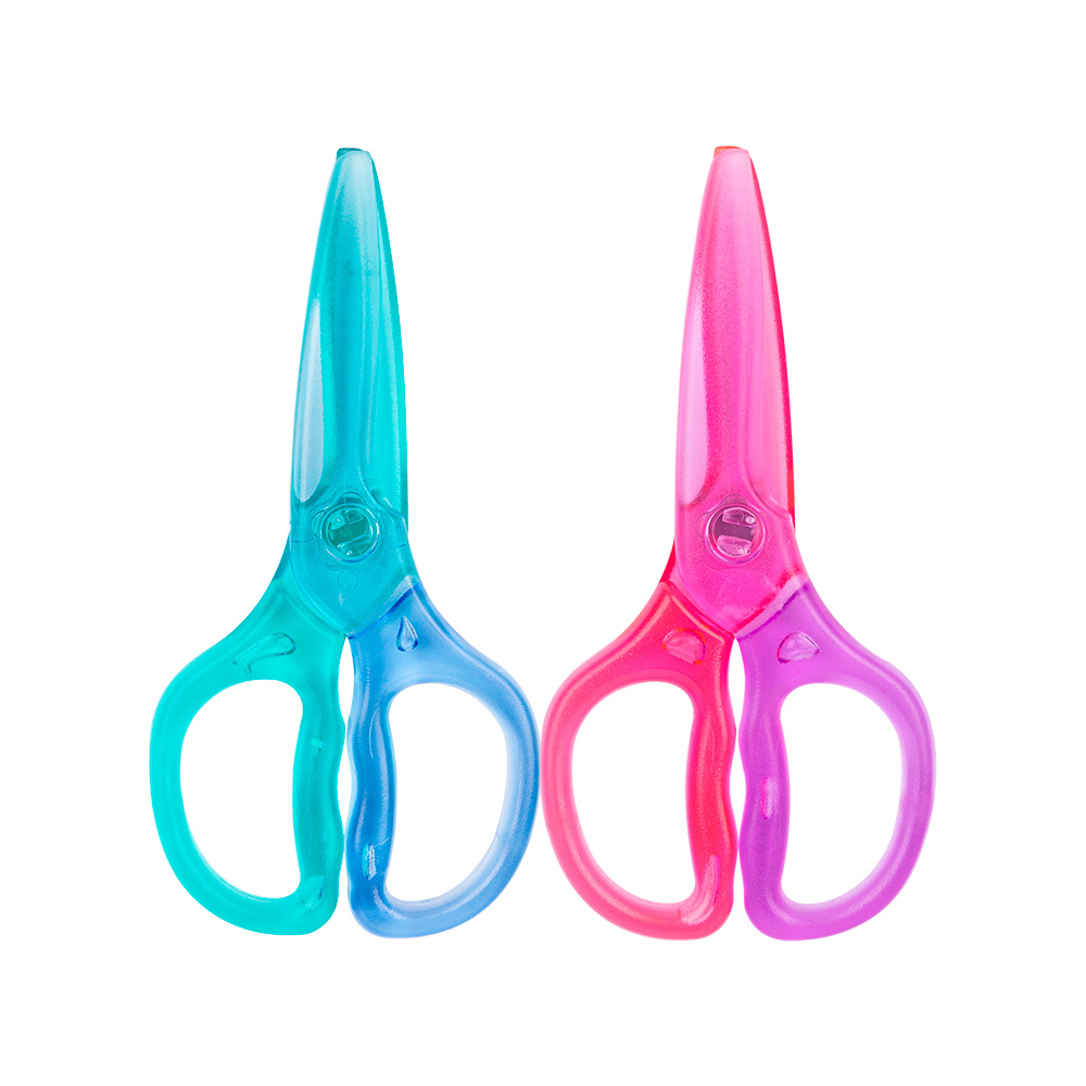 Tijera Preescolar sin cuchilla +2 años Neon Deli blister *UMV-Inner de 12und surtidos*