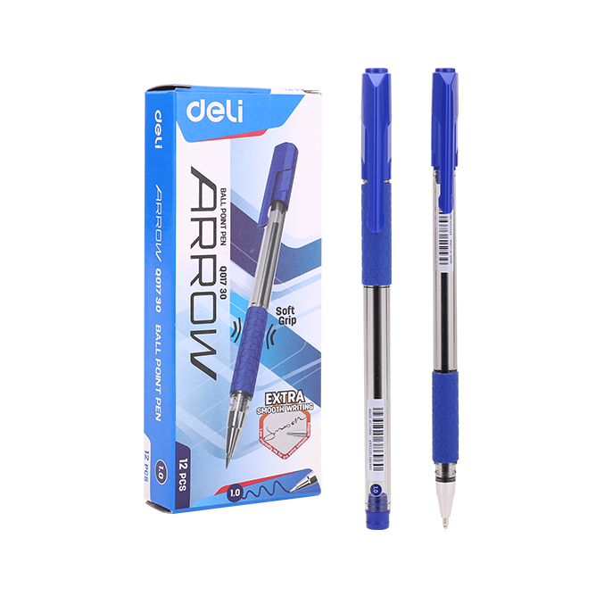 Bolígrafo Azul Punta 1.0mm Arrow Deli *UMV-1 caja de 12und*