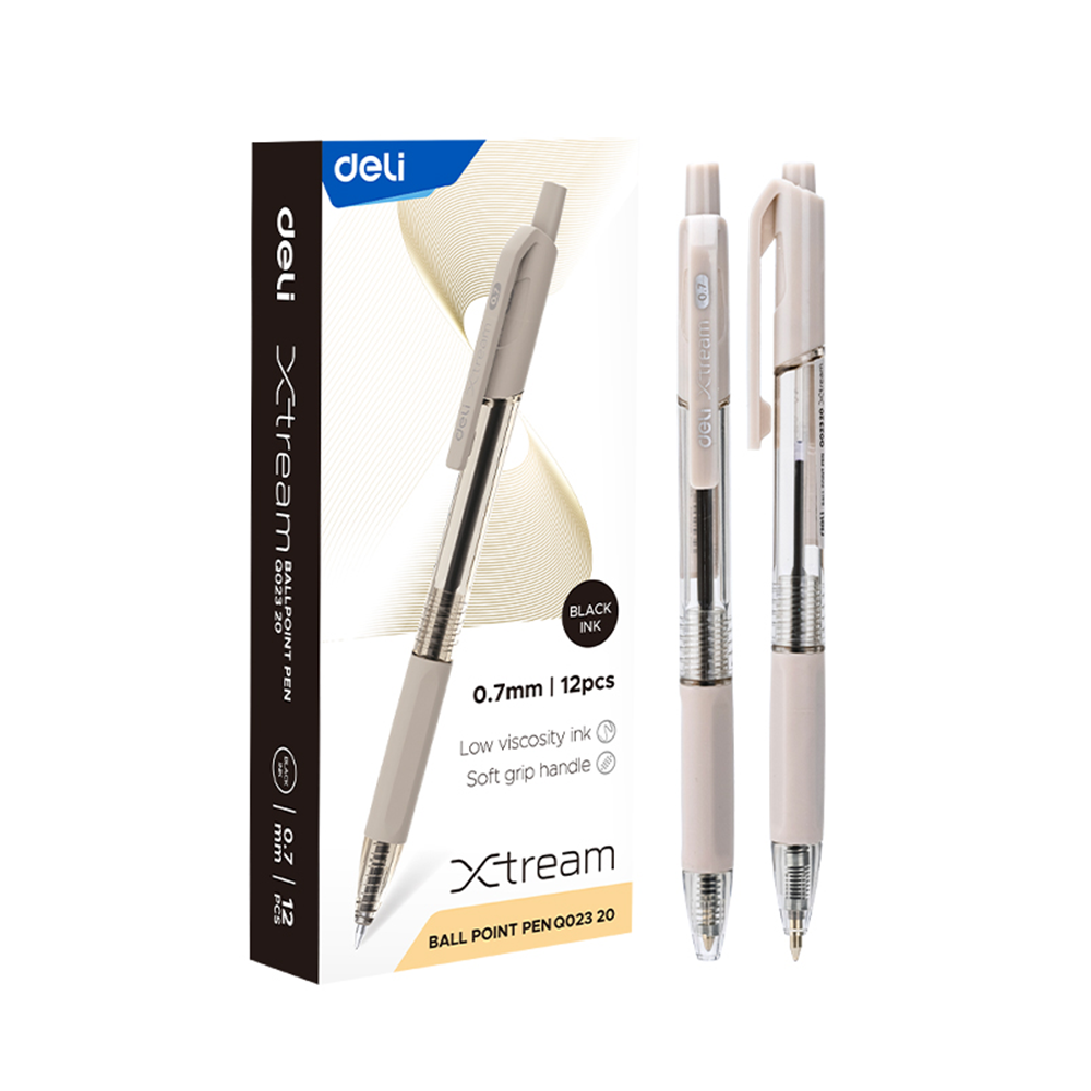 Boligrafo Xtream Punta de Bala 0.7 mm Retráctil Tinta Negra *UMV-1 caja de 12und*
