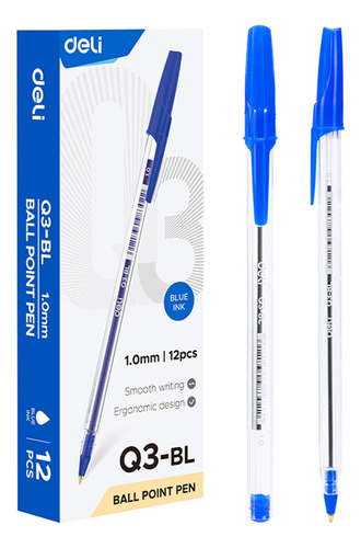 Bolígrafo azul Extra Suave Arrow-Deli *UMV-1 caja de 12und*