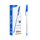 Boligrafo Punta de Bala 1.0mm Azul Con Tapa Deli *UMV-1 caja de 12und*