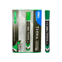 Marcador Permanente Deli Think Punta Biselada 1.5-5 mm Tinta Verde *UMV-1 caja de 12 und*