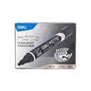 Marcador Permanente Deli Mate Punta Redonda 1.5 mm Tinta Negra *UMV-1 caja de 12und*