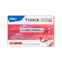 Marcador para Pizarra Blanca Deli Think Punta Redonda 2.0 mm Tinta Roja *UMV-1 caja de 12und*