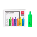 Resaltador Deli Accent Punta Biselada 1-5 mm Color Verde *UMV-1 caja de 10und*