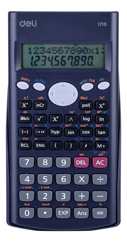 Calculadora Científica 12 dígitos Azul Deli *UMV-1und*