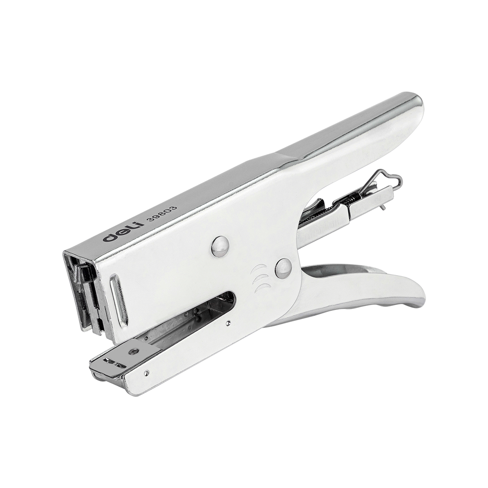Engrapadora Tipo Alicate Deli 30 Hojas Grapas 24/6 y 26/6 Metálica *UMV-1und*