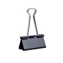 Clips Binder Deli 51 mm #1 Color Negro (Caja x 12 Unidades) *UMV-1 caja*