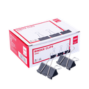 Clips Binder Deli 41 mm #2 Color Negro (Caja x 12 Unidades) *UMV-1 caja*