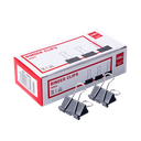 Clips Binder Deli 32 mm #3 Color Negro (Caja x 12 Unidades) *UMV-1 Caja*
