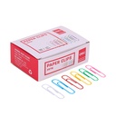 Clips de Colores #4 Deli 33 mm (Caja x 100 Unidades) *UMV-10 cajas*