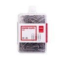 Clips #3 Deli Niquelado 29 mm Caja Plástica (Caja x 100 Unidades) *UMV-10 cajas*