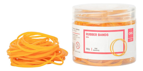 Ligas amarillas 70mm tarro plástico 50g *UMV-12 tarros*