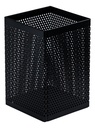 Portalápices Metálico Cuadrado (73x73x115 mm) Deli - Color Negro *UMV-1und*