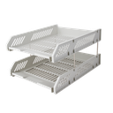 Bandeja Organizadora De Archivos 2 Niveles Gris 268x336x65mm Deli *UMV-1und*