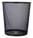 Papelera Malla metálica negro-mediana Deli *UMV-1und*