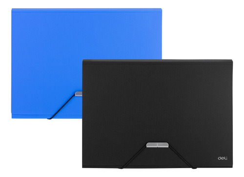 Carpeta Plastica Expandible A4 t/acordeón 7esp cierre elástico Deli *UMV-2und surtidas*