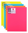 Carpeta de Plástico Doble Solapa 2 Bolsillos Deli RIO A4 Colores Surtidos *UMV- Bolsa de 5 und Surtidas*