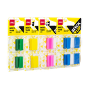 Notas Banderitas Adhesivas (Index Tabs) Deli Colores Surtidos 44 x 25 mm *UMV-Inner de 24packs surtidos*