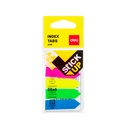 Notas Banderitas Adhesivas (Index Tabs) Deli Colores Surtidos 43 x 12 mm *UMV-Inner de 24packs*