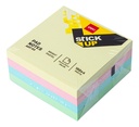 Notas Adhesivas Pasteles Deli 3×3" Bloque 4x100 *UMV-3 packs de 2und*