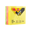 Notas Adhesivas (Sticky Notes) Deli Colores Surtidos Neon 76x76 mm (4x100 hojas) *UMV-Inner de 6und*