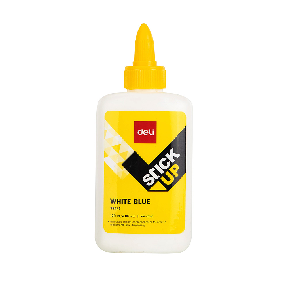 Pega Blanca Líquida de 120ml Deli *UMV-Display de 12 und*