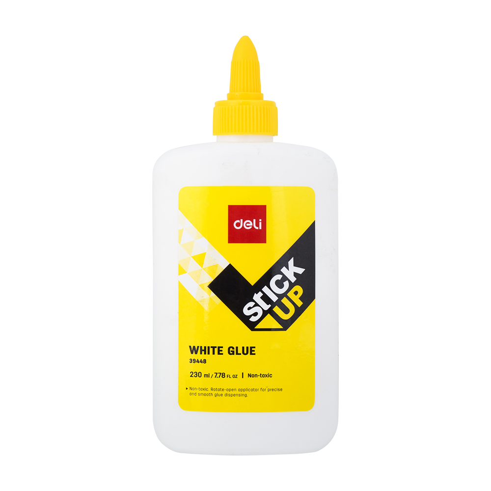Pega Blanca Líquida de 230ml Deli *UMV-Display de 12 und*