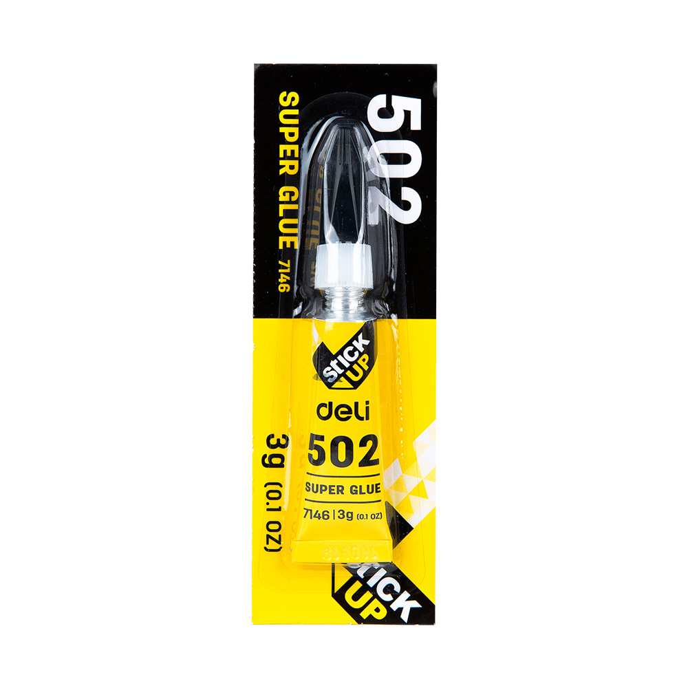 Pega Instantánea Deli Tubo de 3g *UMV-1 ristra de 8 und*