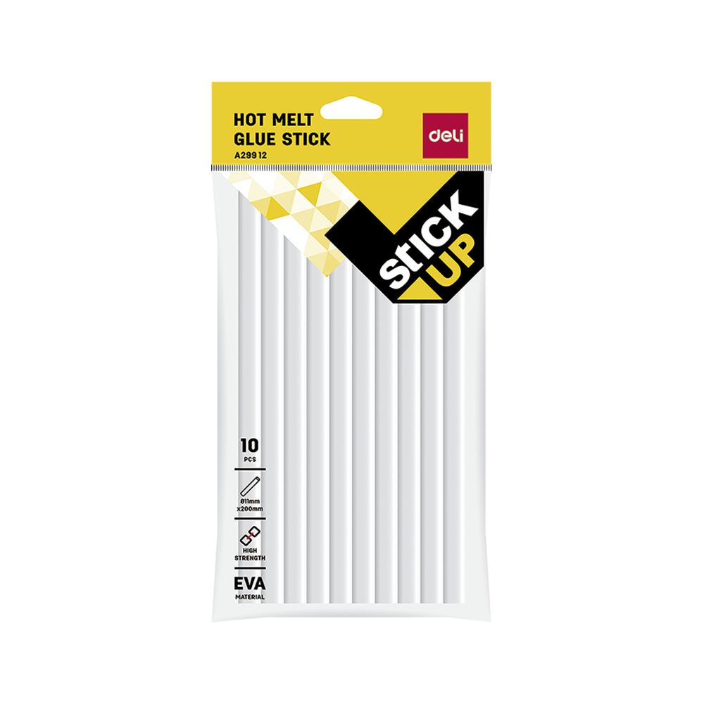 Barras De Silicon 11mm X 200mm Blanco Deli *UMV- 1 Bolsa*
