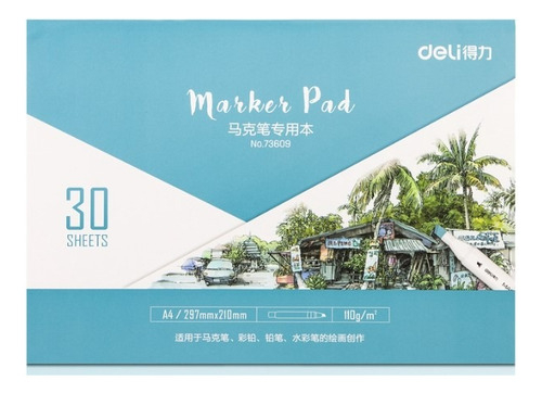 Block de Dibujo Empastado Deli A4 30 pág *UMV-5 unid*