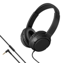 Audífonos manos libres alámbricos Steren con cable tipo cordón plegables negros