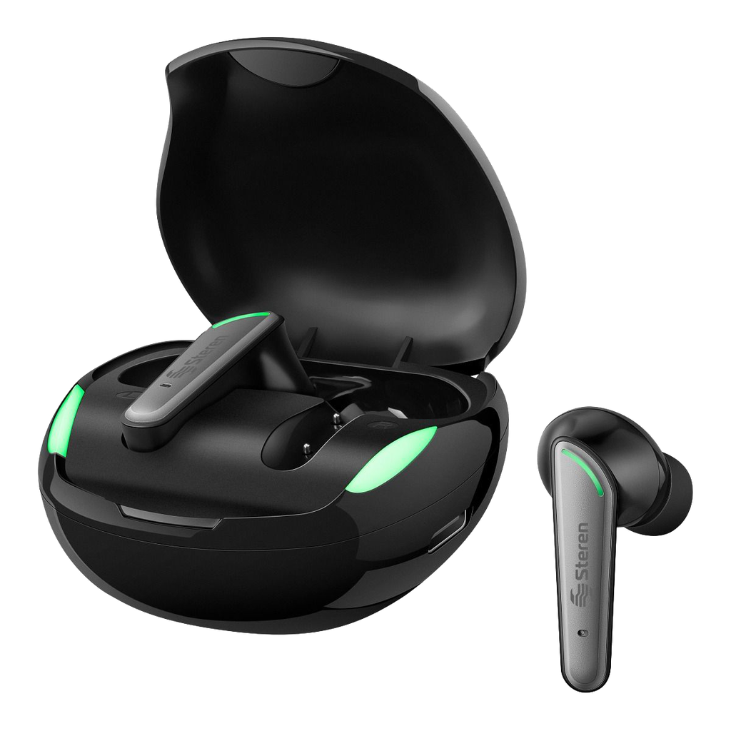 Audífonos inálambricos Bluetooth Steren FreePods Touch True batería 4h + 12h negros 