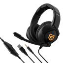 Audífonos alámbricos Steren para Gamers conector 3.5 mm y USB