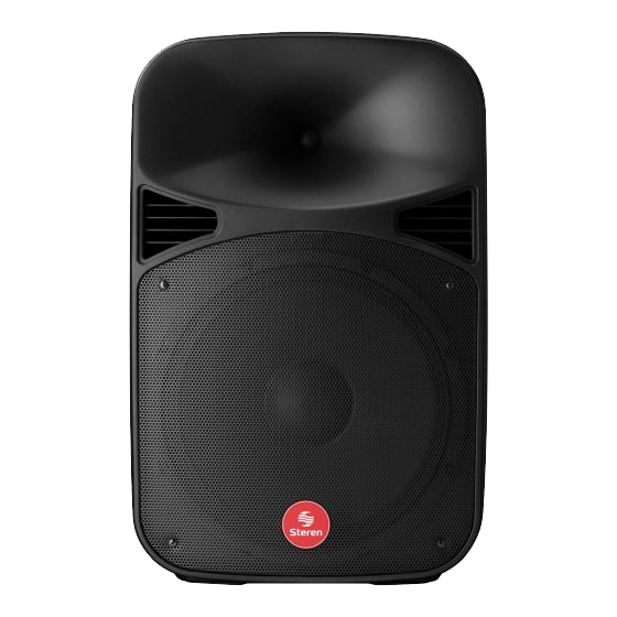 Corneta Amplificada Bluetooh Steren 15 pulgadas 2800W 