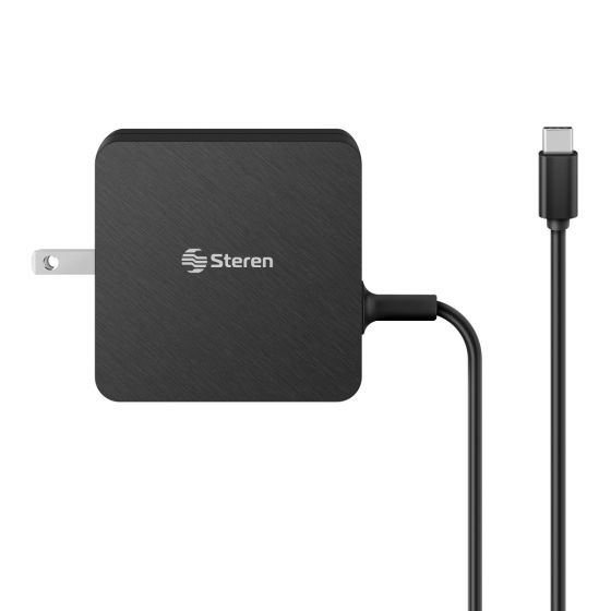 Cargador USB C Steren para laptop celular tablet 45W 