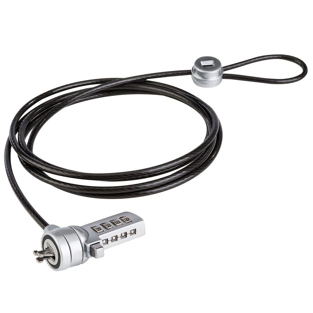 Cable guaya de seguridad para laptop Steren con combinación numérica