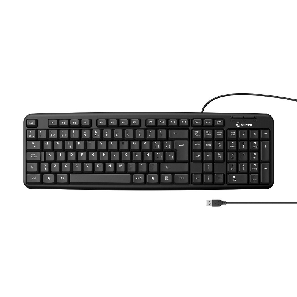 Teclado Steren cableado USB