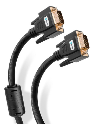 Cable VGA macho a macho 7.5m reforzado y con filtros anti-interferencia Steren