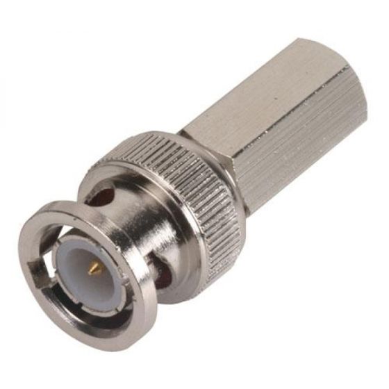 Conector BNC enroscable para Cable RG59 y RG62 Steren bolsa de 10 und