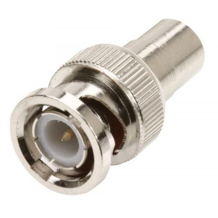 Adaptador Convertidor Steren RCA hembra a BNC macho bolsa de 25 und