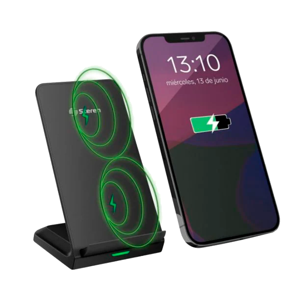 Cargador inalámbrico Qi 15W Steren
