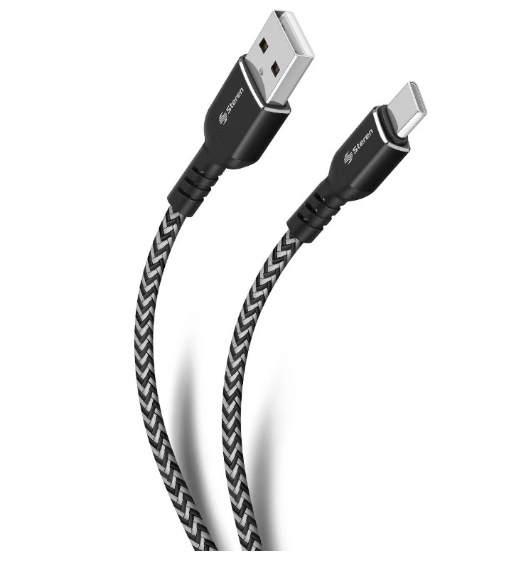Cable USB a USB C tipo cordón de 1.9m Steren