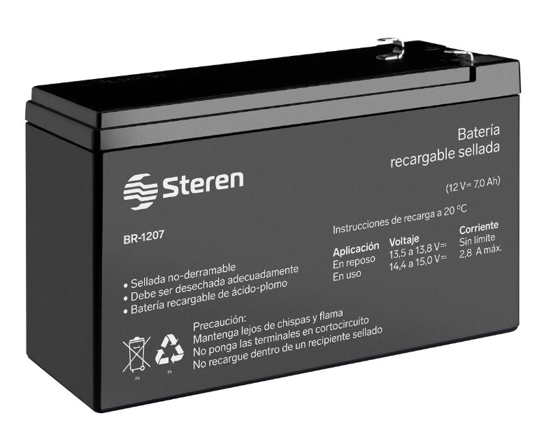 Batería Pila Sellada Recargable 12V 7Ah Steren