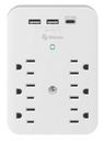 Regleta Multicontacto de 6 tomas 110V y triple cargador USB Steren