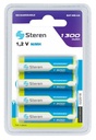 Pila Batería recargable AA Steren 1300 mAh 4 unidades