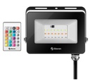 Reflector LED 20W RGB Steren IP65 con control remoto 