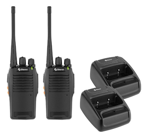 Kit de 2 Radios Portatil Steren Walkie Talkie 16 canales Alcance 5Km UHF 400-470 MHz