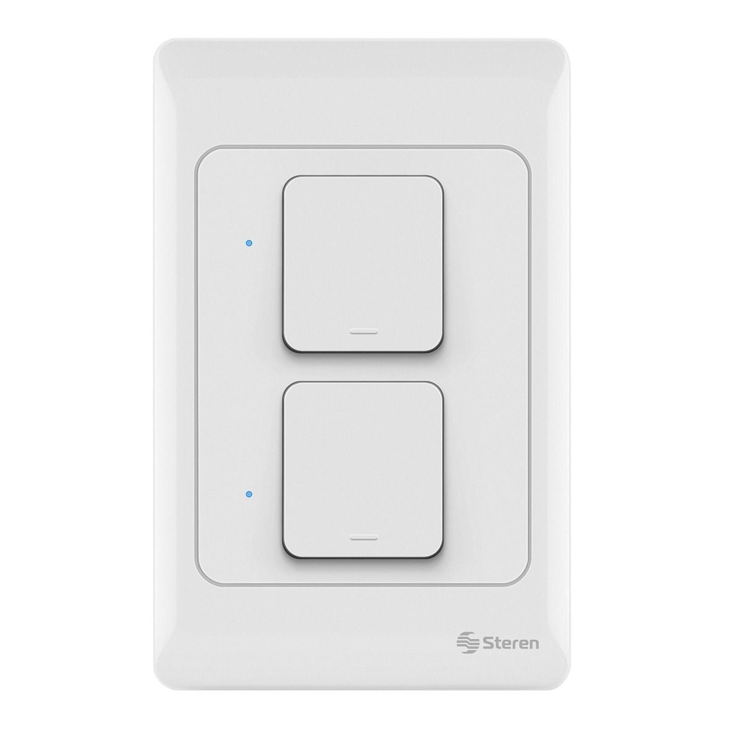 Interruptor Inteligente Wifi Steren 2 apagadores