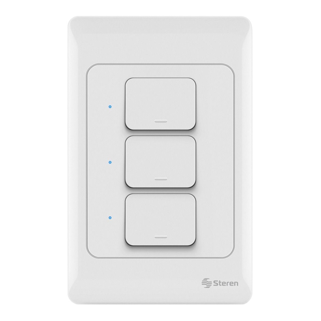 Interruptor Inteligente Wifi Steren 3 apagadores